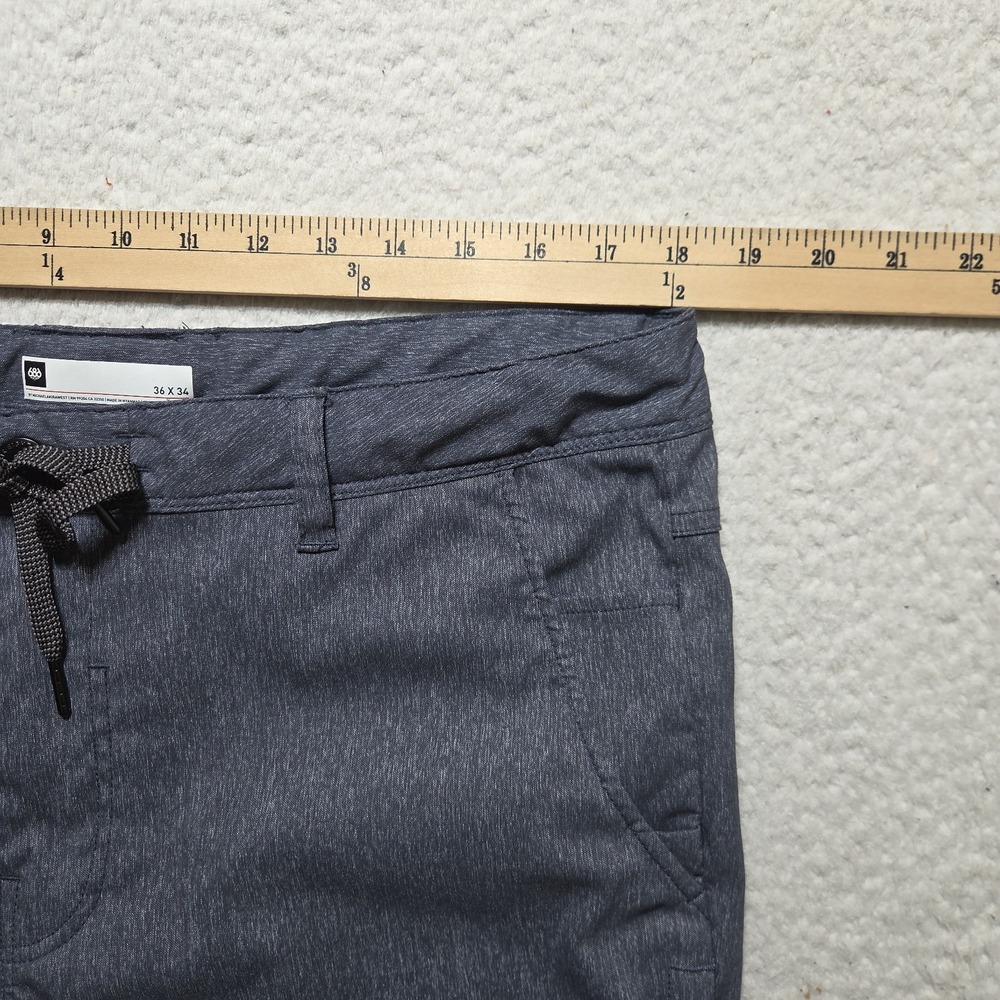 686 Everywhere Pants Men 36x33 Gray Slim Fit Performance Stretch - Picture 2 of 8